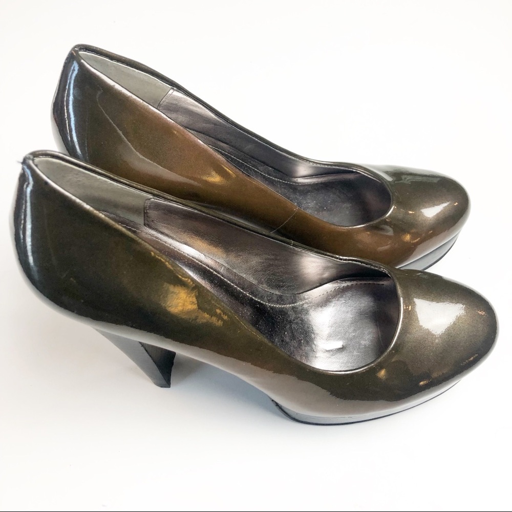 Calvin Klein Bronze Carly platform heels Size 8M